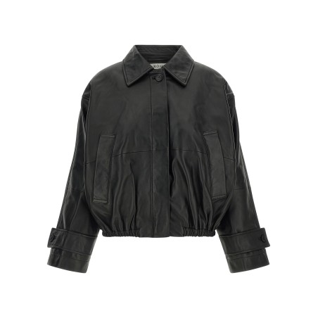 Blouson leather jacket