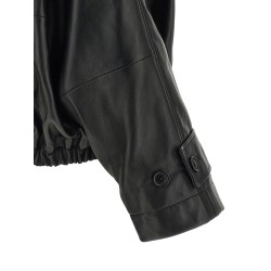 Blouson leather jacket