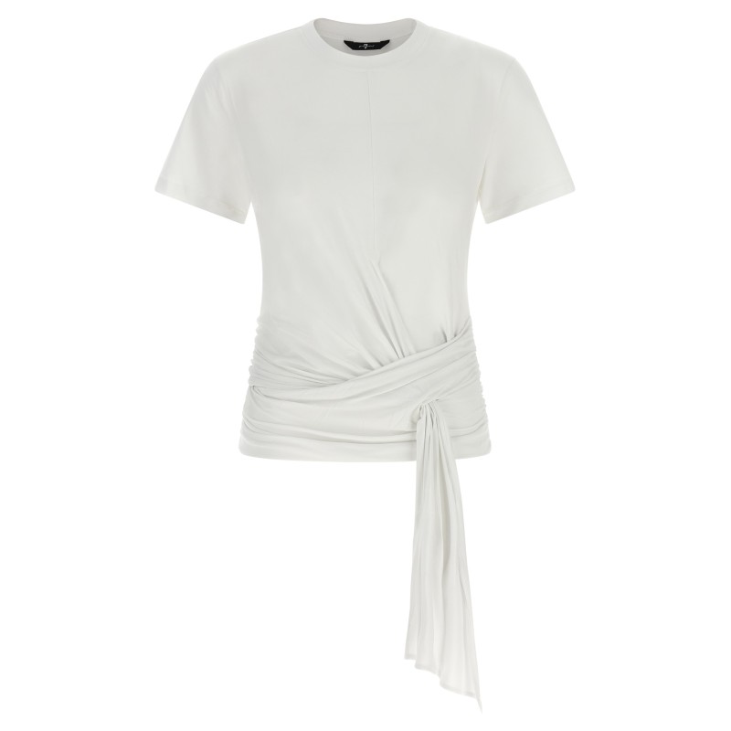Draped detail T-shirt