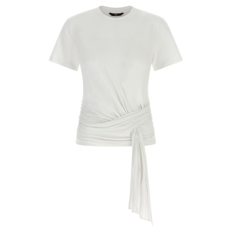 Draped detail T-shirt