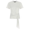 Draped detail T-shirt