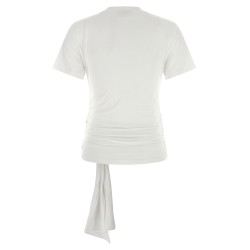 Draped detail T-shirt