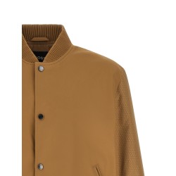 Monogram sleeve bomber jacket
