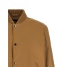 Monogram sleeve bomber jacket