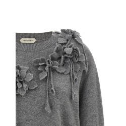 Embroidered flower sweater