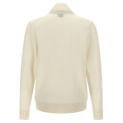 Shaved knit cardigan