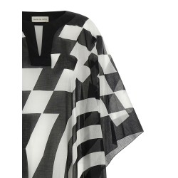 Caftan with print
