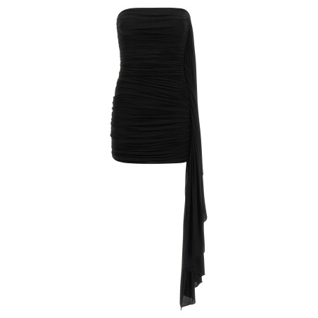 Asymmetrical draped dress