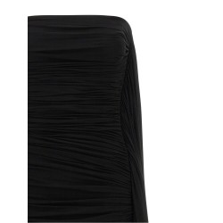 Asymmetrical draped dress