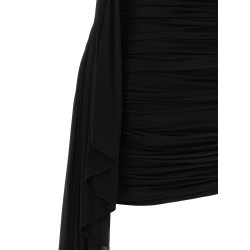 Asymmetrical draped dress