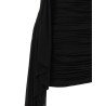 Asymmetrical draped dress