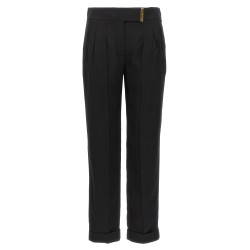 Metal bar detail trousers