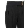 Metal bar detail trousers