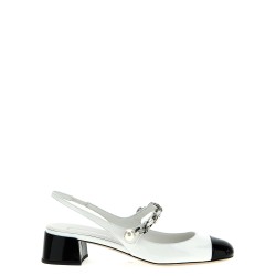 Patent leather slingback