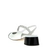 Patent leather slingback