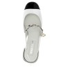 Patent leather slingback