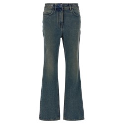 Chain jeans with logo
