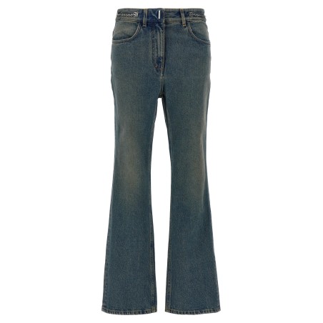 Chain jeans with logo