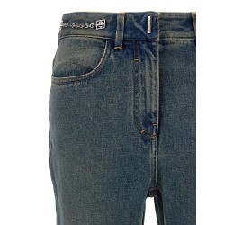 Chain jeans with logo