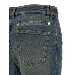 Chain jeans with logo