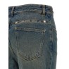 Chain jeans with logo