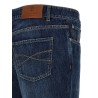 Logo embroidery jeans
