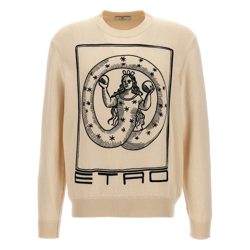 Logo embroidery sweater
