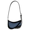 'small denim spiral curve 01' shoulder bag