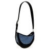 'small denim spiral curve 01' shoulder bag