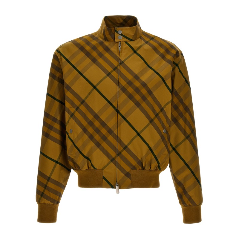 Check print jacket