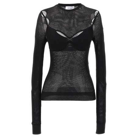 'Net Arrow Bralette' top