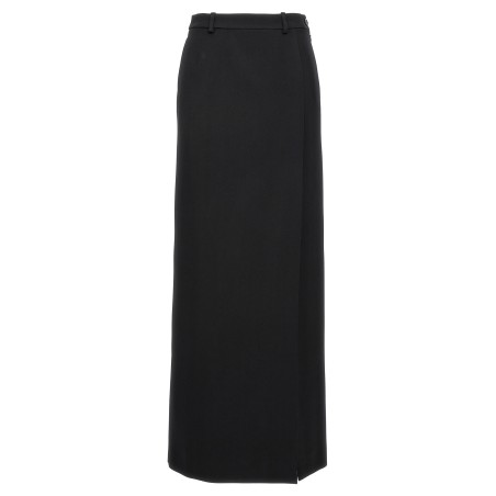 Long wool skirt