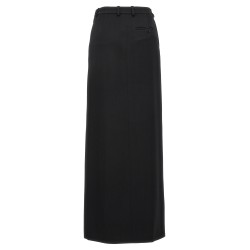 Long wool skirt