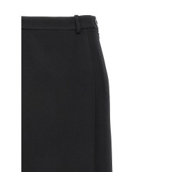 Long wool skirt