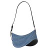 'medium denim spiral curve 01' shoulder bag