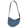 'medium denim spiral curve 01' shoulder bag