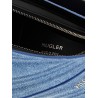 'medium denim spiral curve 01' shoulder bag