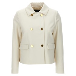 Cropped double-breasted jacket