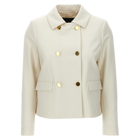 Cropped double-breasted jacket