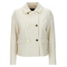 Cropped double-breasted jacket