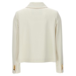 Cropped double-breasted jacket