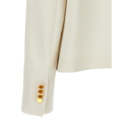 Cropped double-breasted jacket