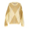 Logo embroidery diamond sweater