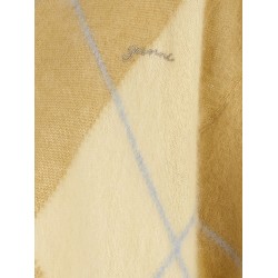 Logo embroidery diamond sweater