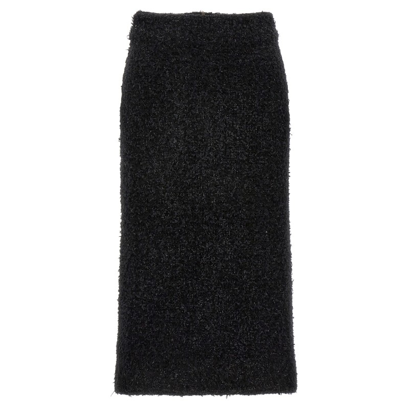 Tweed midi skirt