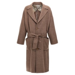 Single-breasted wool coat