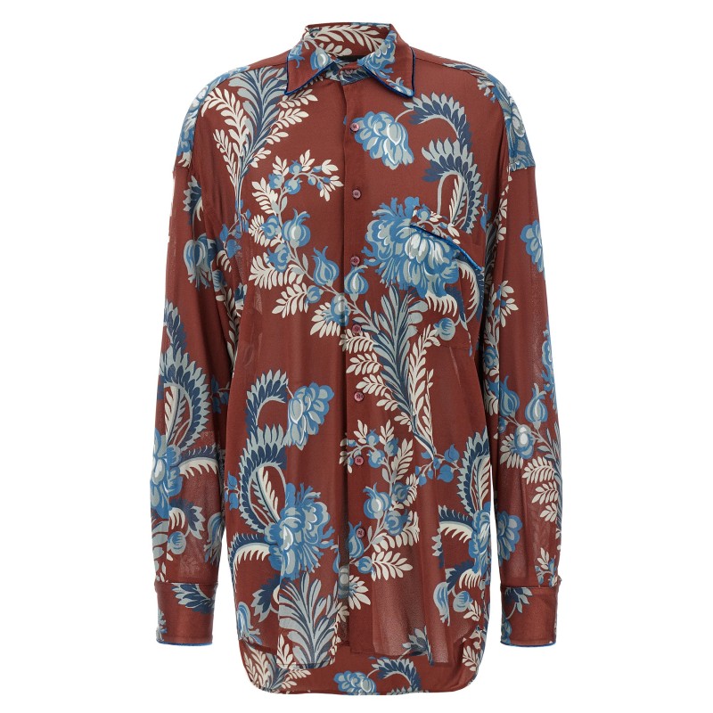 Floral foliage shirt