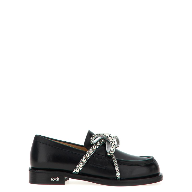 'Crystal Studs' loafers