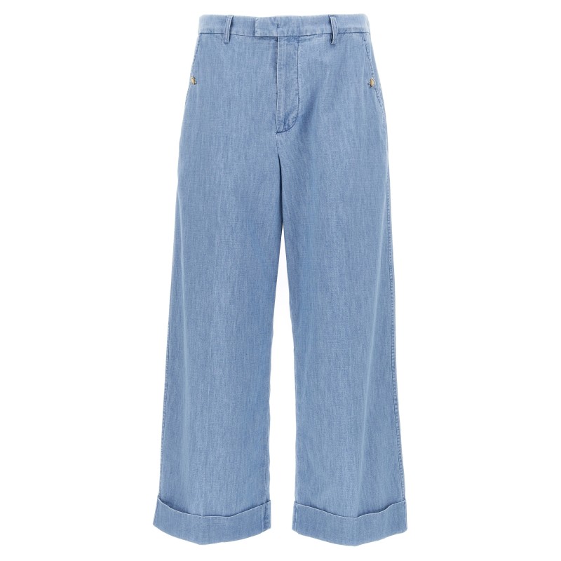 Valentino Garavani turn-up jeans