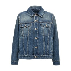 Layered denim jacket